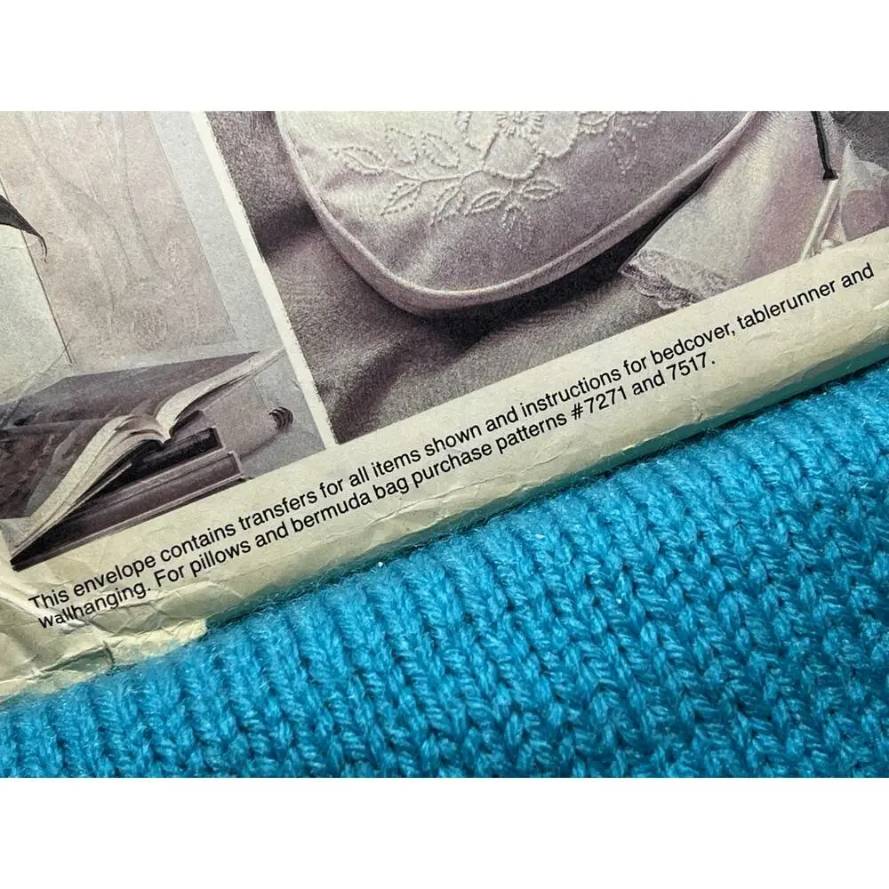 McCalls 8312 Sewing pattern embroidery transfers beadcover table runner